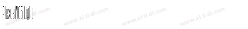 PlexesW05 Light字体转换